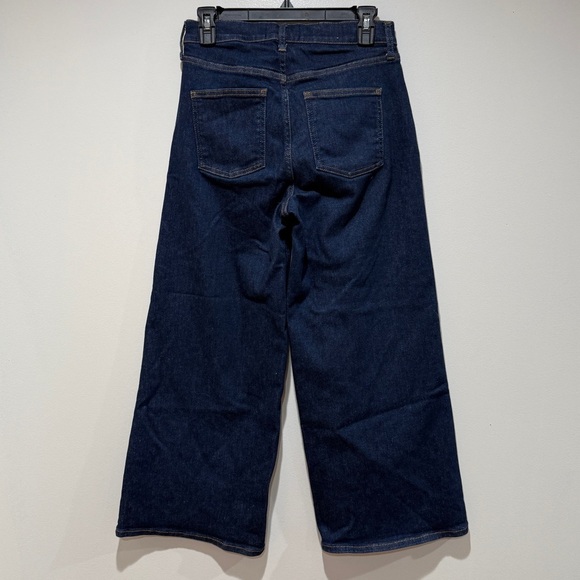 Boden High Rise Wide Crop‎ Jeans Indigo Rinse Sz 28 Fall Staple Trendy Timeless - Picture 10 of 11